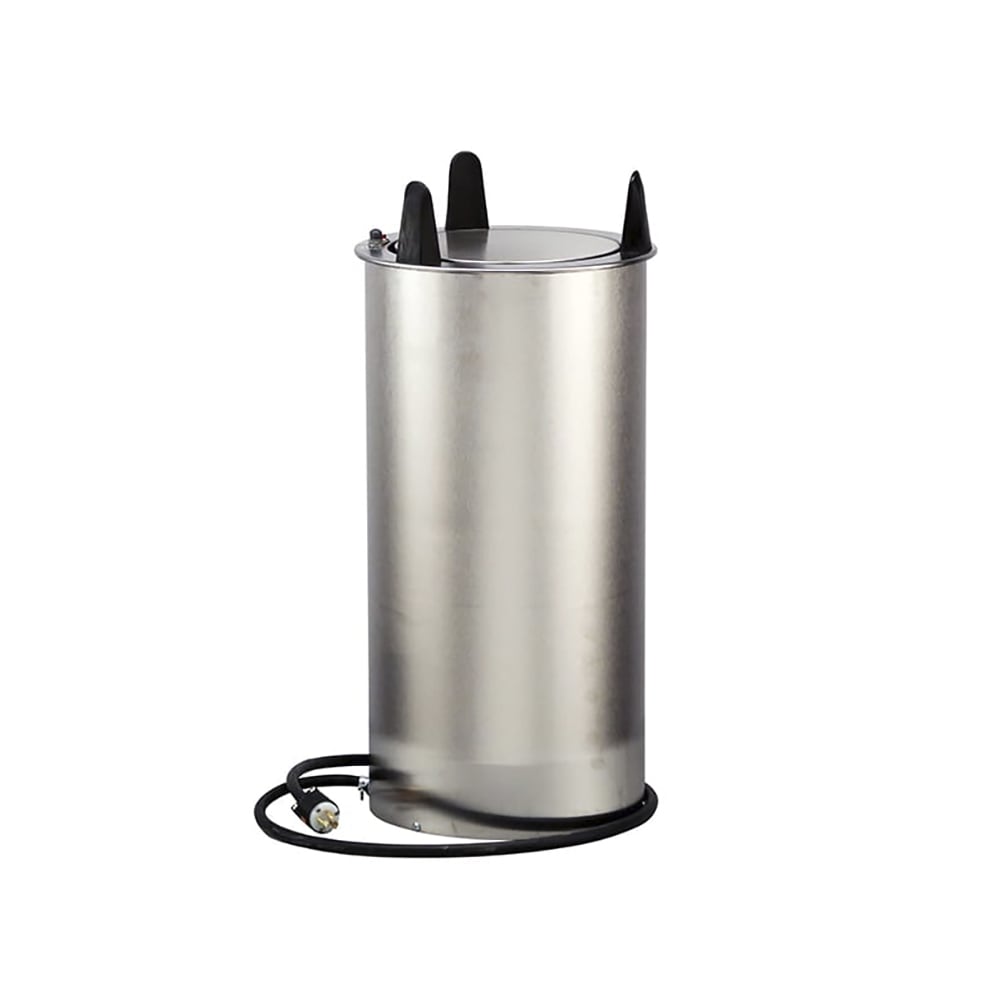 121-600925 12 3/8" Heated Drop In Dish Dispenser - ADA, Stainless, 120v
