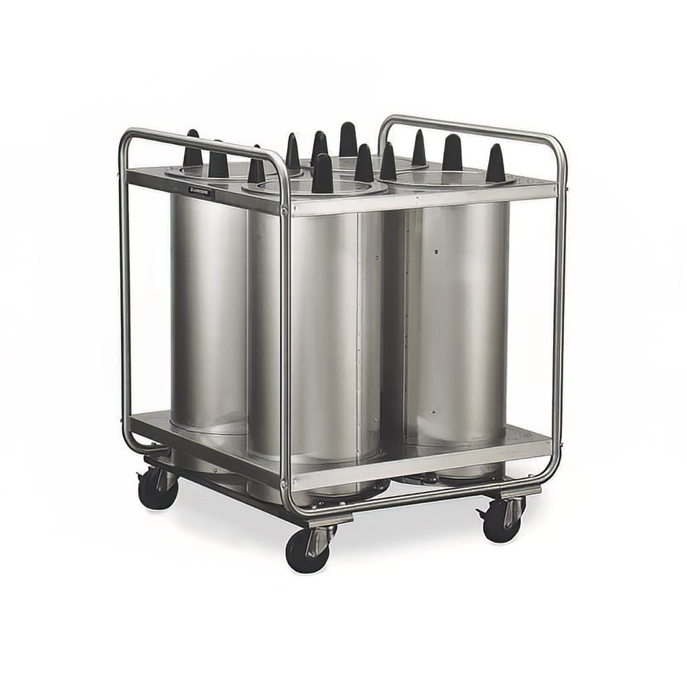 121-7410 31" Mobile Dish Dispenser w/ (4) Columns, Stainless