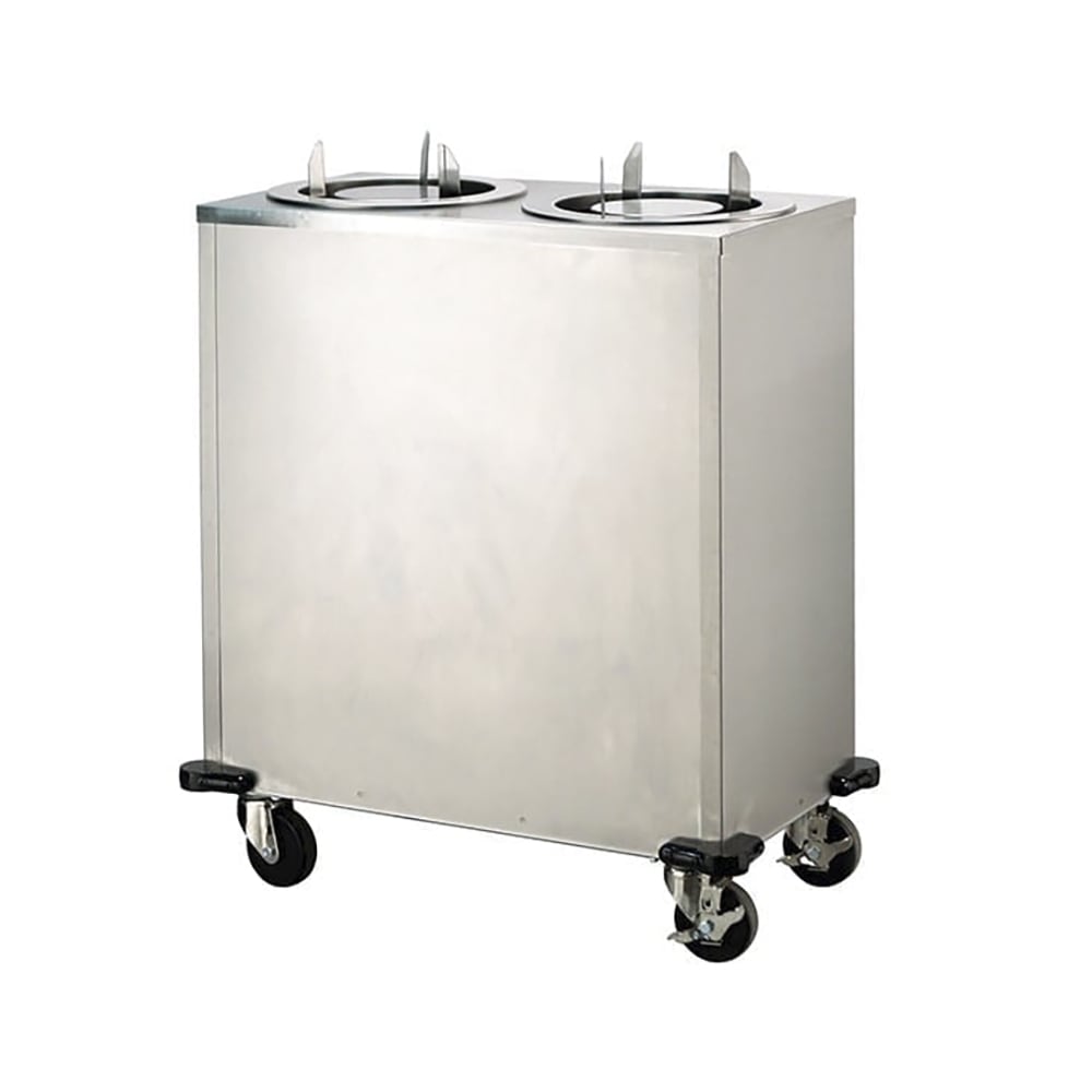121-905 26 1/8" Mobile Dish Dispenser w/ (2) Columns, Stainless