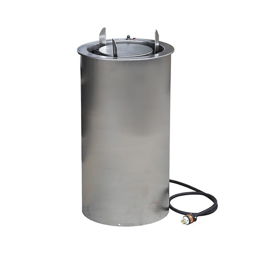 121-914240 11 1/2" Heated Drop In Dish Dispenser - Stainless, 240v/1ph