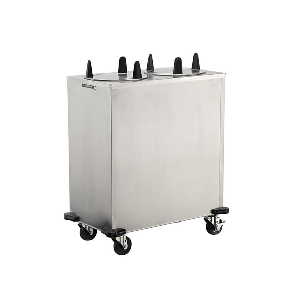 121-5200 32" Mobile Dish Dispenser w/ (2) Columns, Stainless