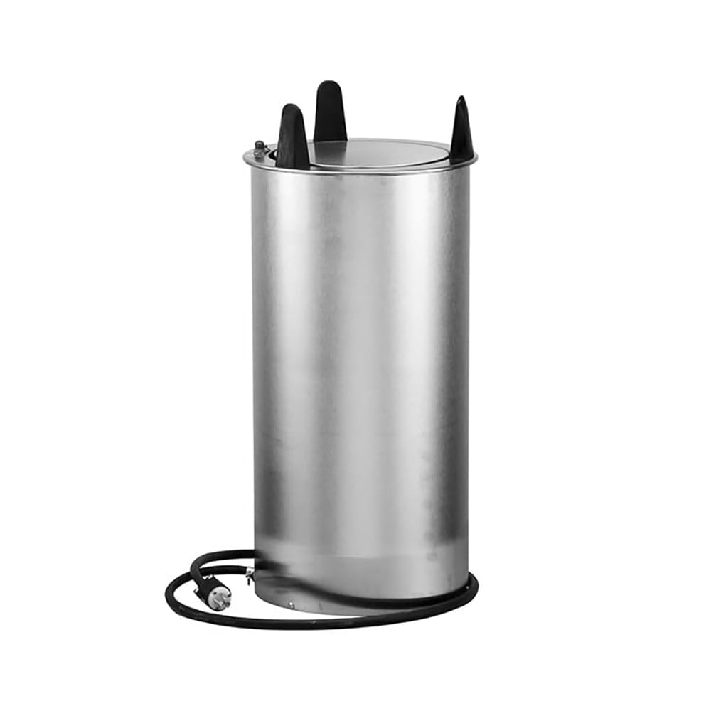 121-6000 8 1/4" Heated Drop In Dish Dispenser, Stainless, 120v