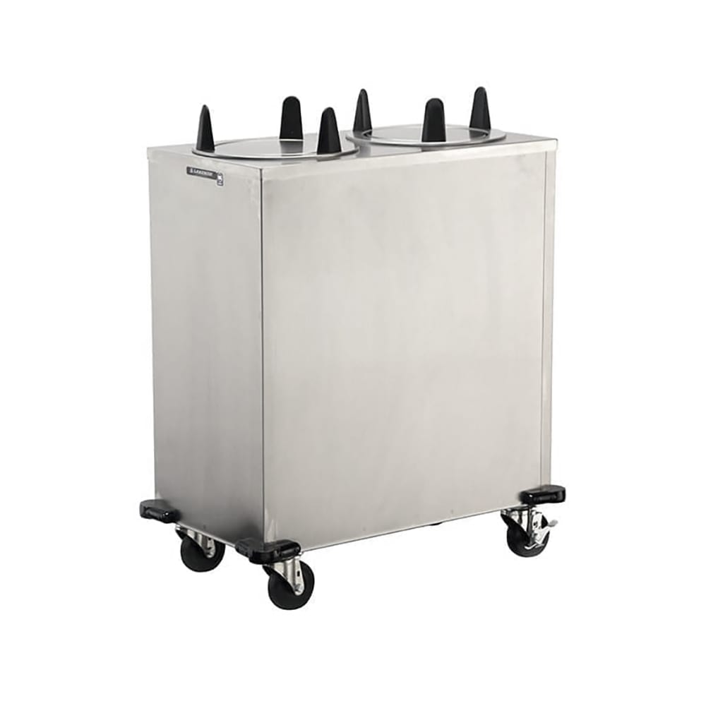 121-5207 32" Mobile Dish Dispenser w/ (2) Columns, Stainless