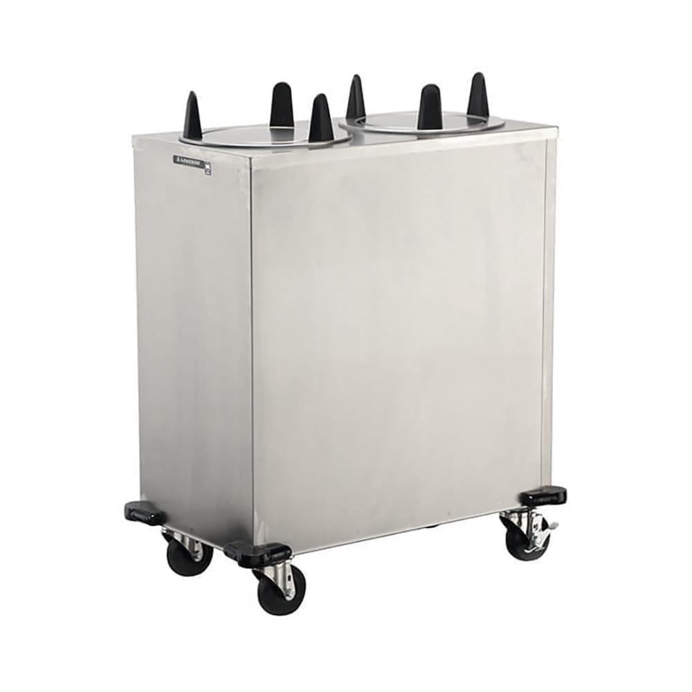 121-5211 32" Mobile Dish Dispenser w/ (2) Columns, Stainless