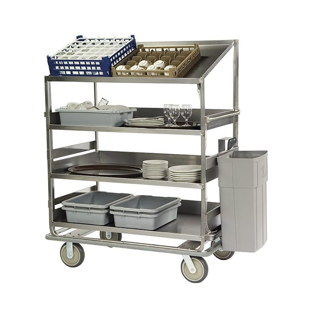 Lakeside B587 Soiled Dish Cart w/ 4 Shelves