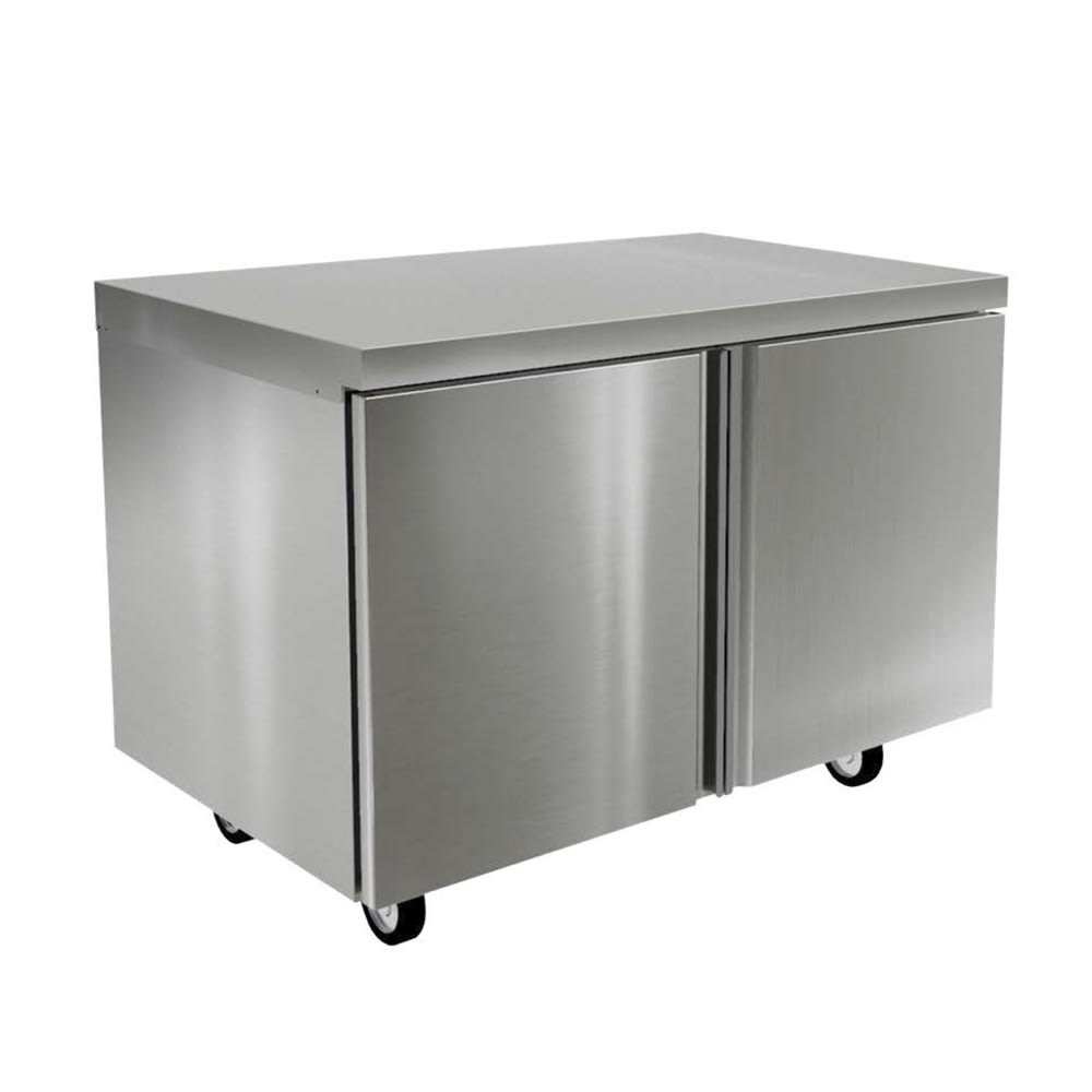 032-4448NP 48"W Undercounter Refrigerator w/ (2) Sections & (2) Doors, 115v