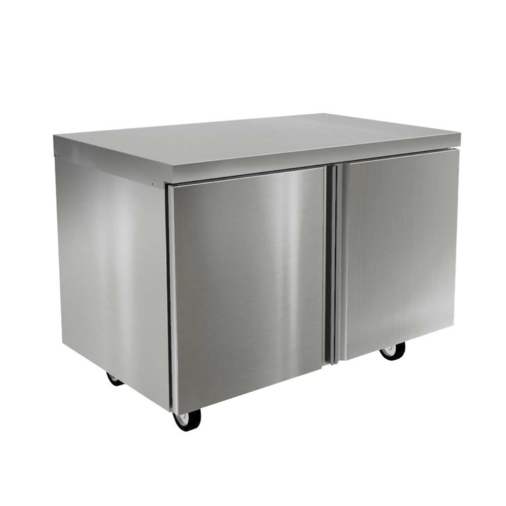 032-4560NP 60"W Undercounter Freezer w/ (2) Sections & (2) Doors, 115v
