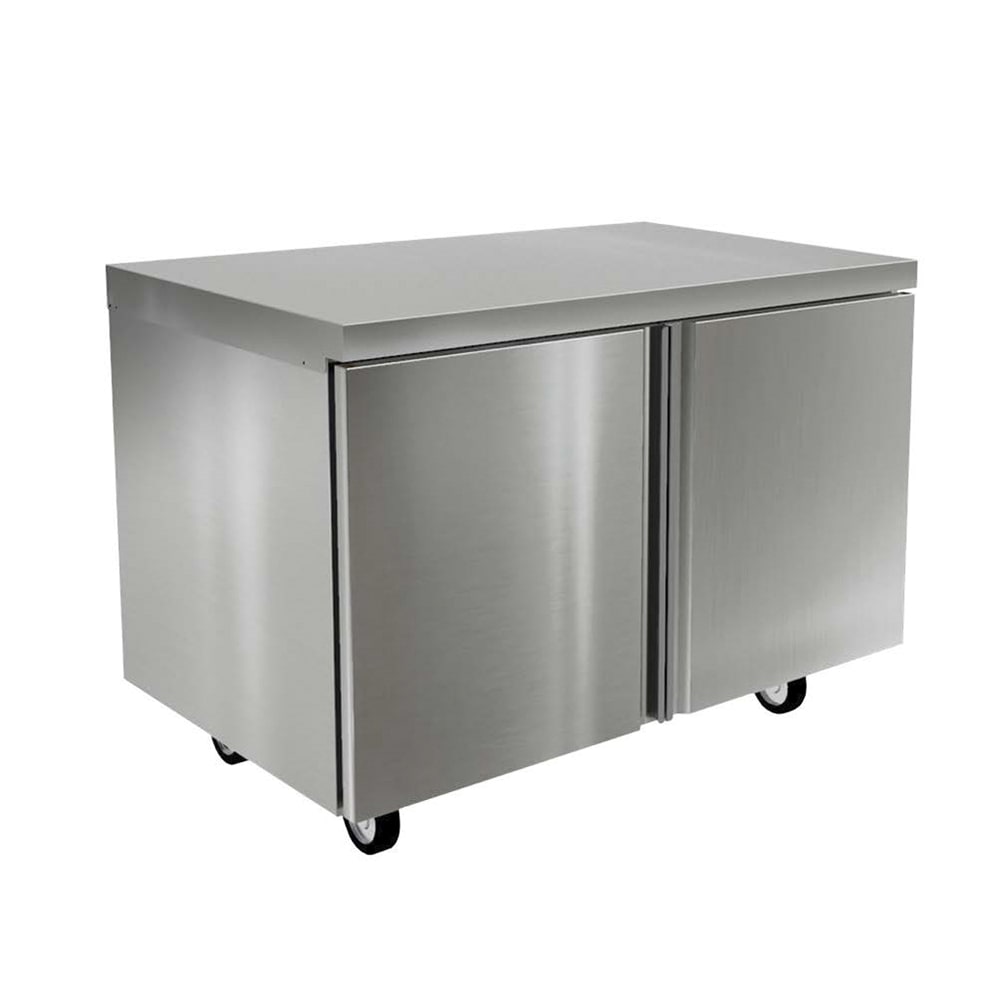 032-4548NP 48"W Undercounter Freezer w/ (2) Sections & (2) Doors, 115v