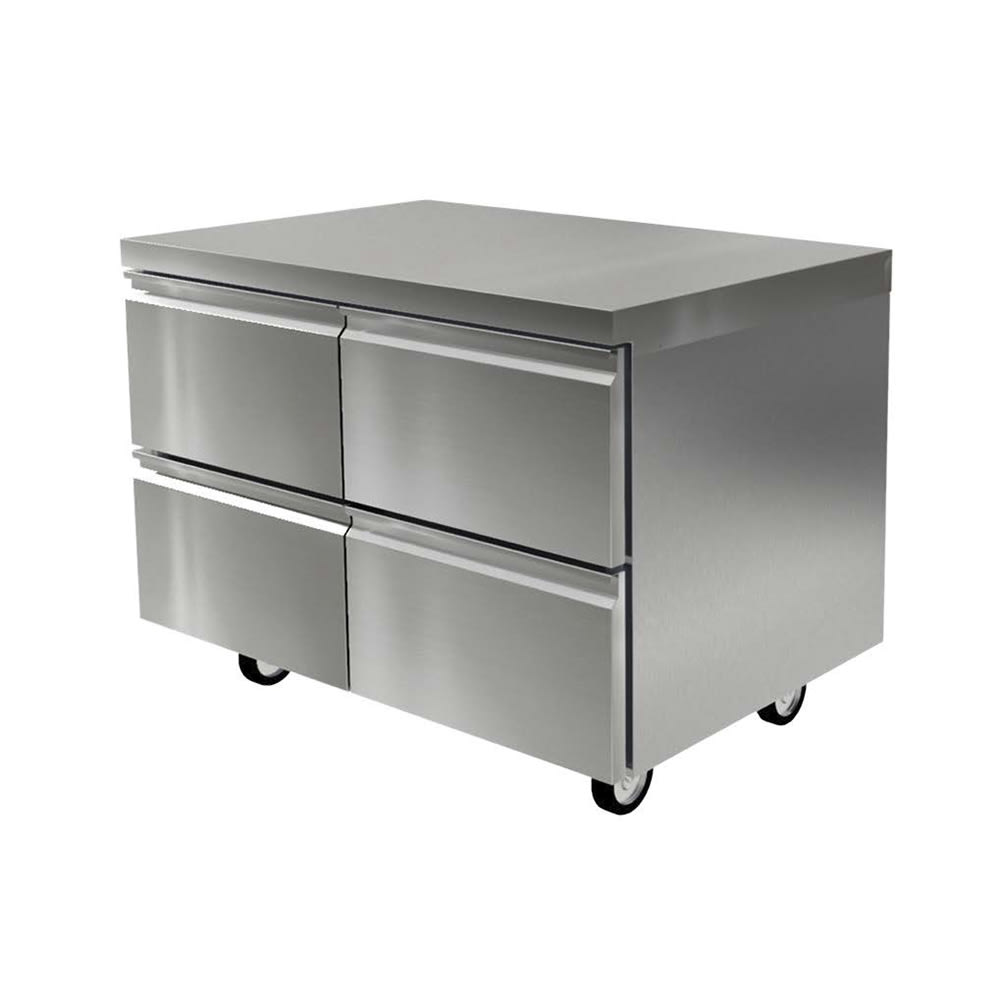 032-D4460NP 60"W Undercounter Refrigerator w/ 4 Drawers, 115v