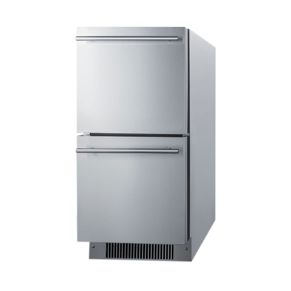162-ADRD15PNR 15" W Undercounter Refrigerator w/ (1) Section & (2) Drawers, 115v