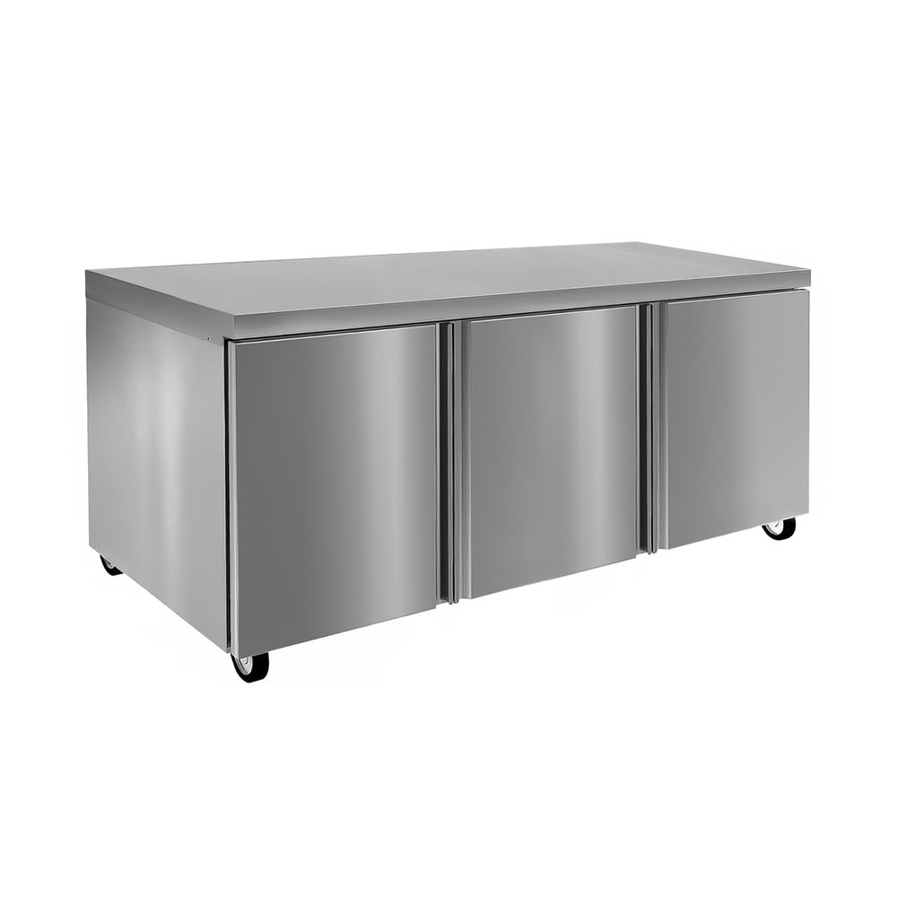 032-4472NP 72"W Undercounter Refrigerator w/ (3) Sections & (3) Doors, 115v