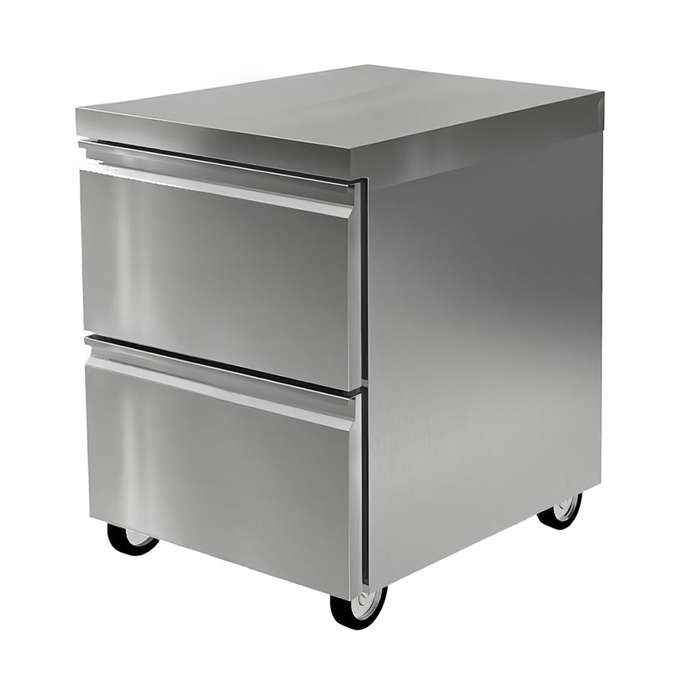 032-D4424NP 24"W Undercounter Refrigerator w/ (1) Section & (2) Drawers, 115v