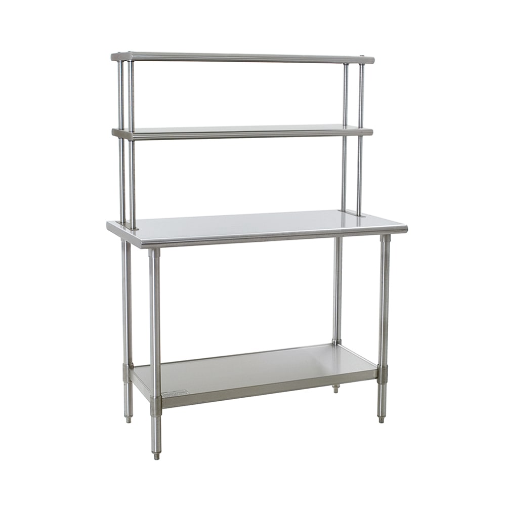 241-411260 60" Table-Mount Double Overshelf, Stainless