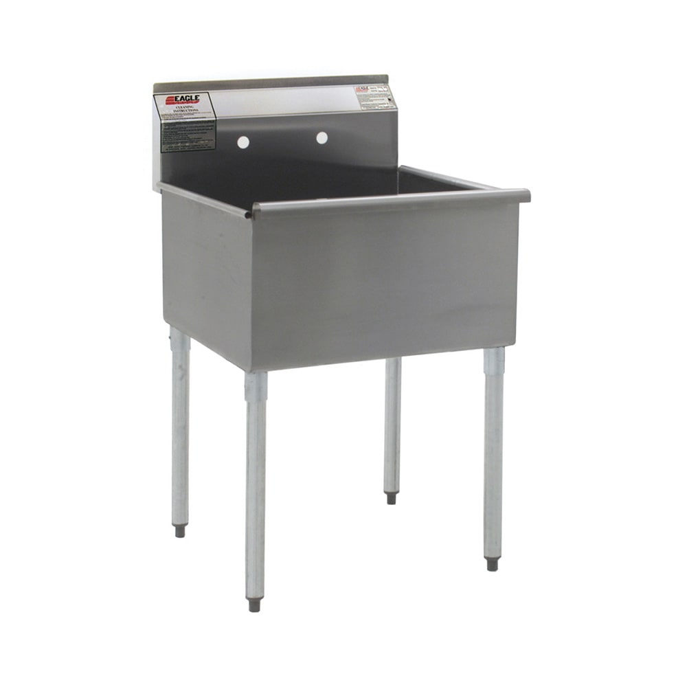 241-21361164 Utility Sink - 21x36x14" Bowl, 8" Splash, 16/430 Stainless