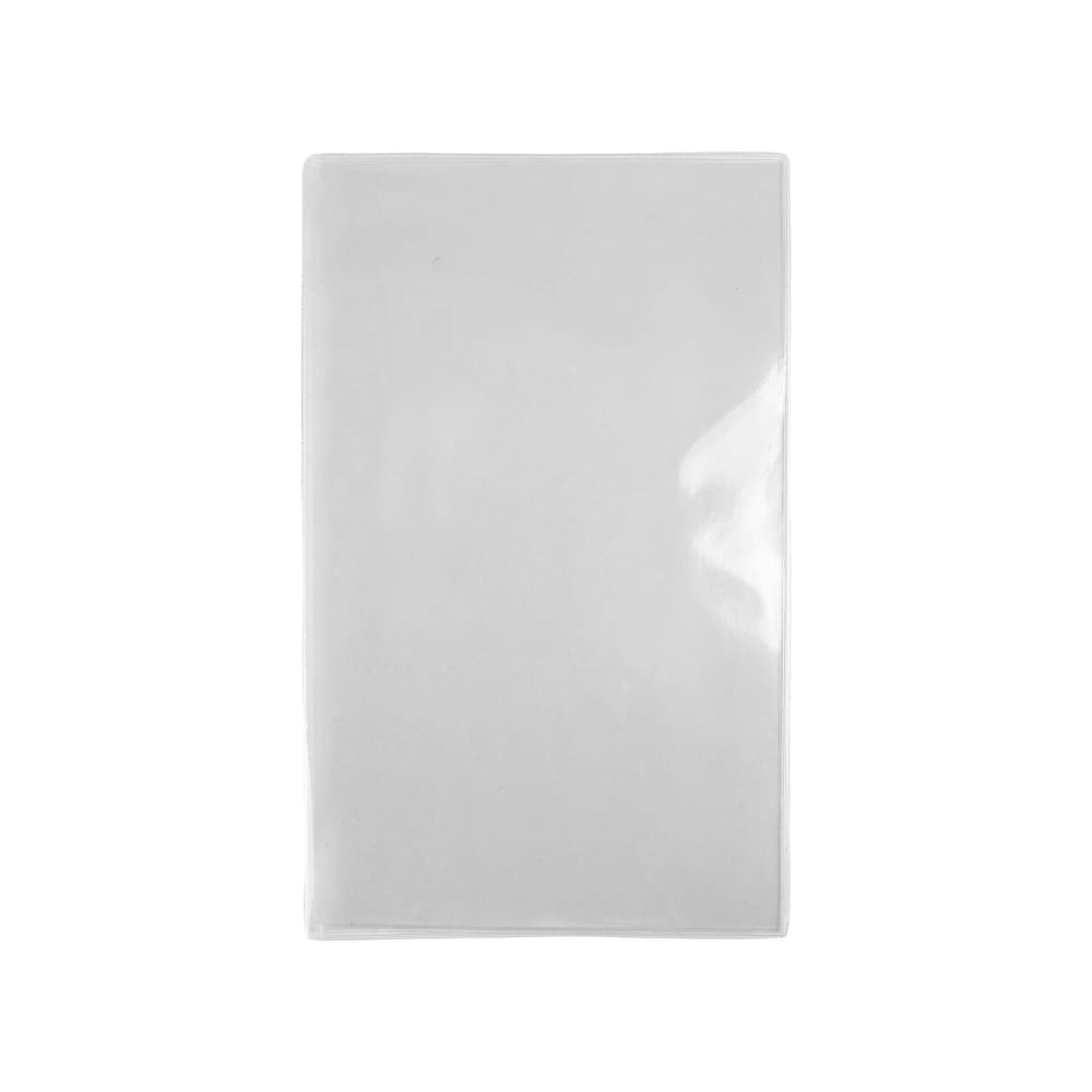 287-618514 Triple Pocket Vinyl Menu Cover, 8 1/2"W x 14"H, Clear