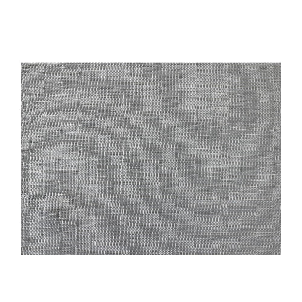 287-GA7001 Rectangular Grey Placemat - 16" x 12", Woven Vinyl