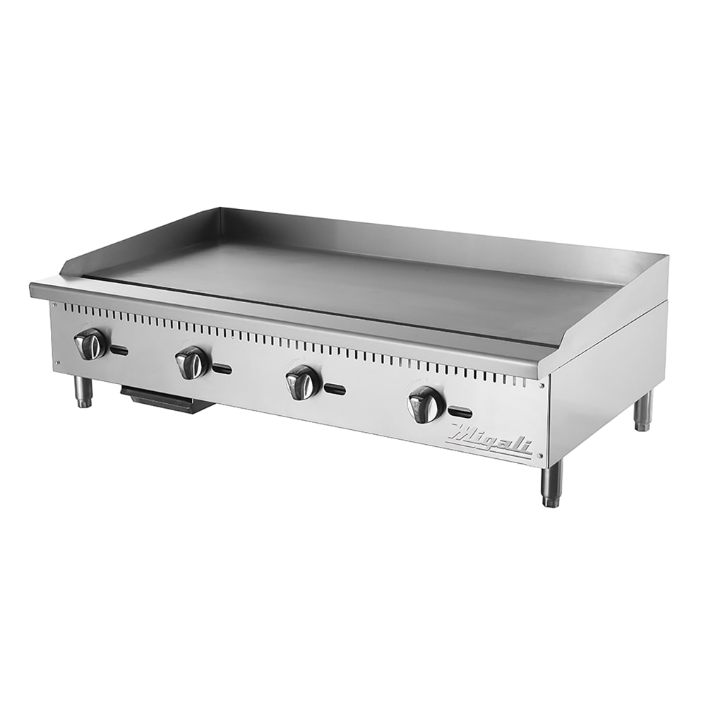 Migali C-G48T 48" Gas Griddle w/ Thermostatic Controls - 1" Steel Plate, Convertible