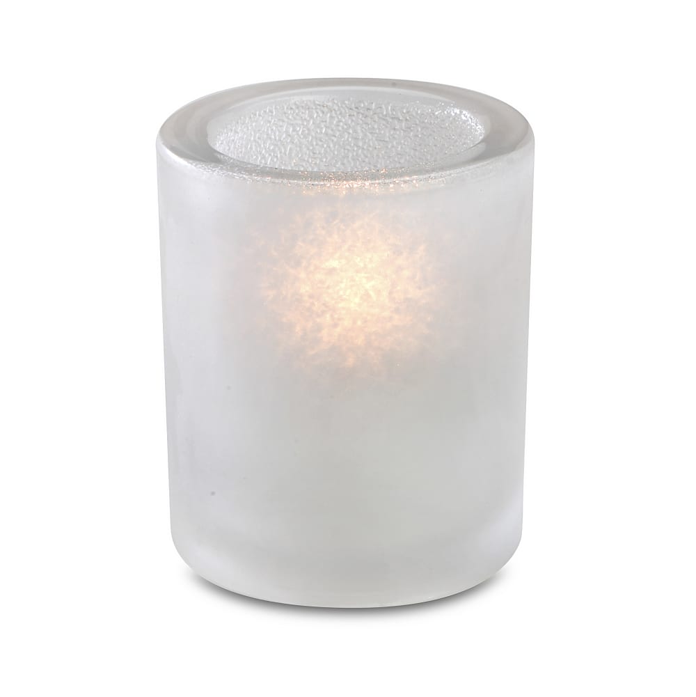 Sterno 80178 Sula Candle Lamp - 2 3/4"D x 3 1/4"H, Glass, Frost