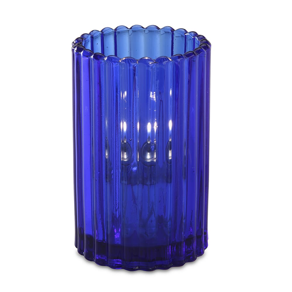 Sterno 80210 Paragon Candle Lamp - 3 1/8"D x 5"H, Glass, Brilliant Blue