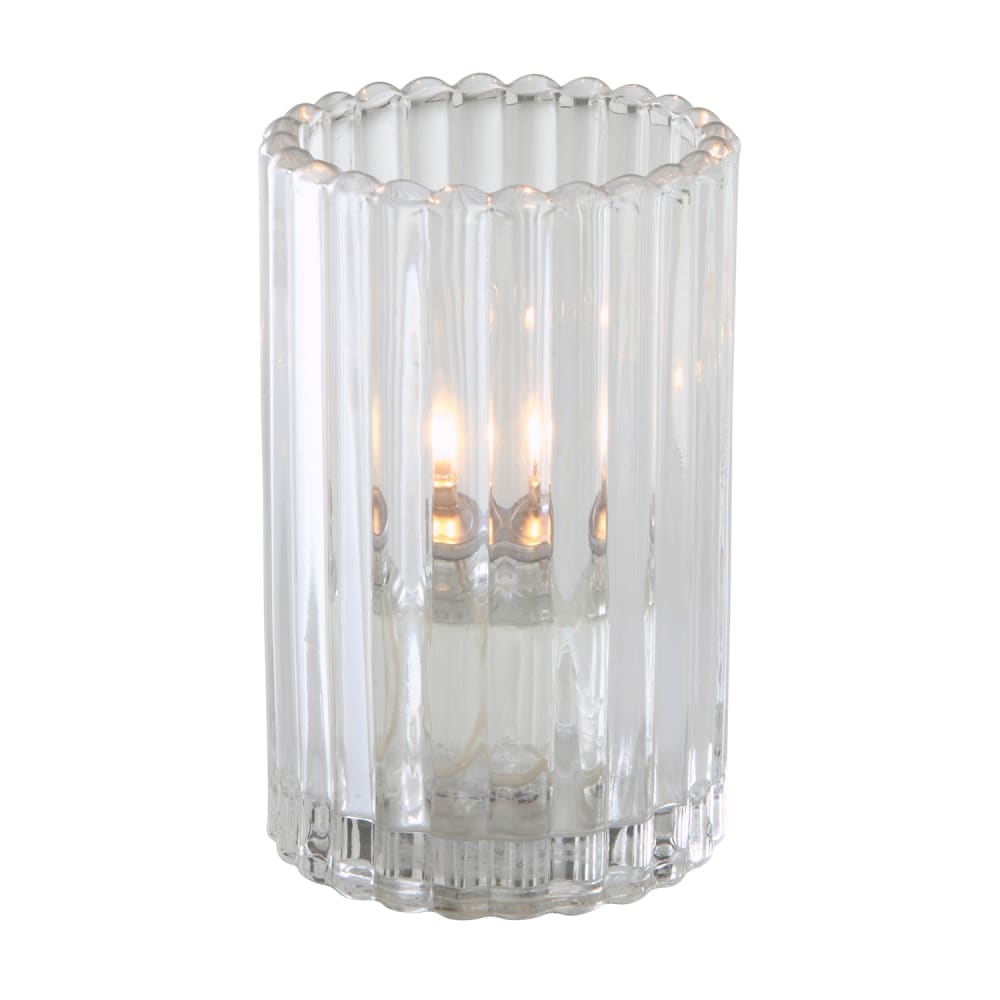 Sterno 80214 Paragon Candle Lamp - 3 1/8"D x 5"H, Glass, Clear