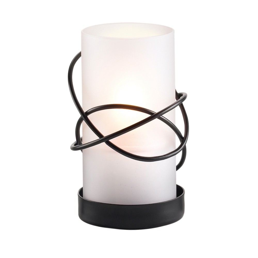 Sterno 85106 Oleana Candle Lamp Base for 85322, Atomic Black