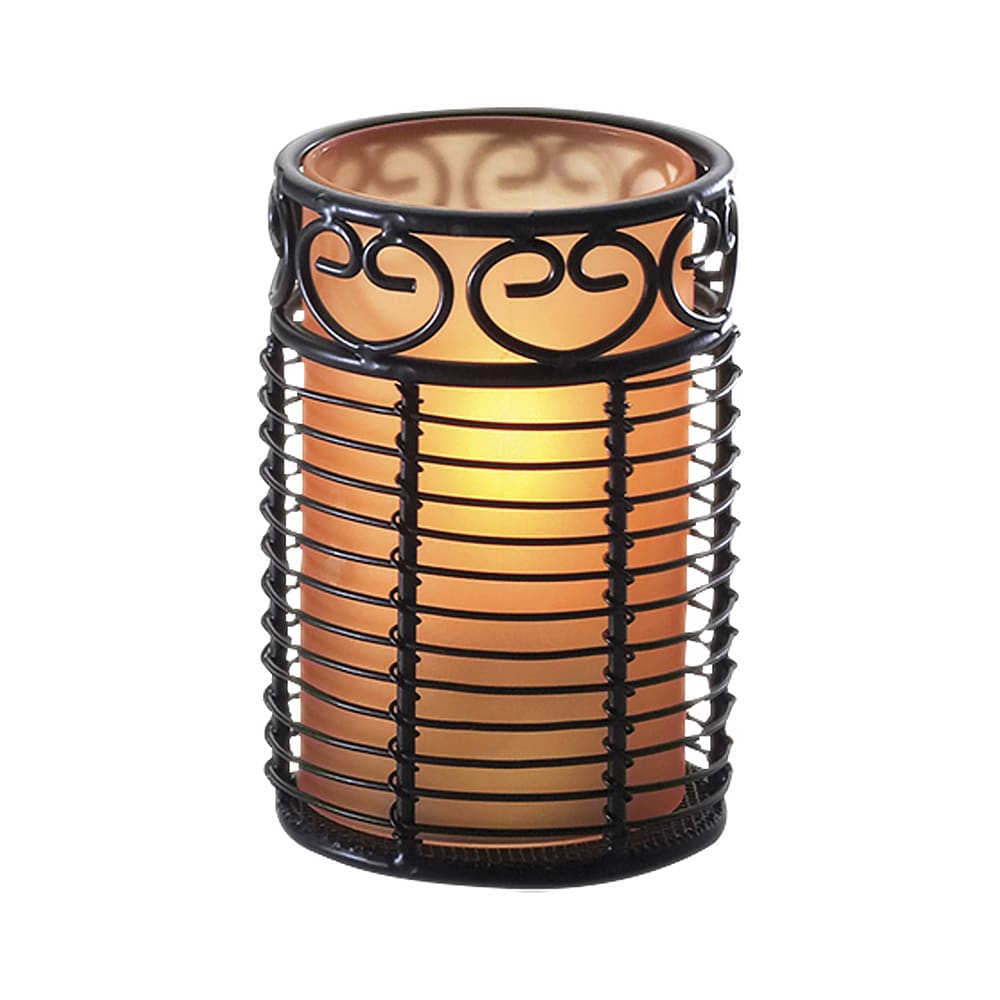 Sterno 85280 Candle Lamp Globe Cylinder for 85176, 85178, 85230, 85250 & 85262, Orange Frost