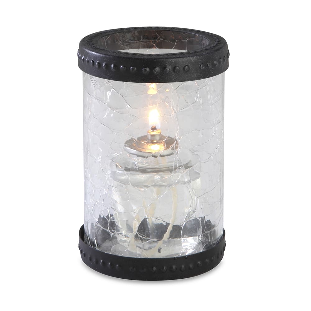Sterno 80304 Madison Candle Lamp - 3 1/8"D x 5"H, Glass, Clear/Bronze