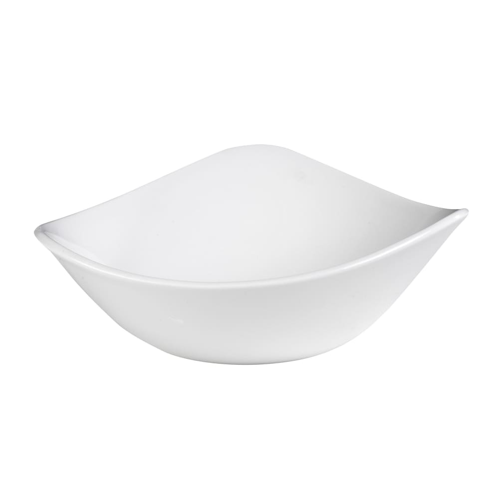 893-WHTRB71 13 oz Triangular Lotus Bowl - Ceramic, White