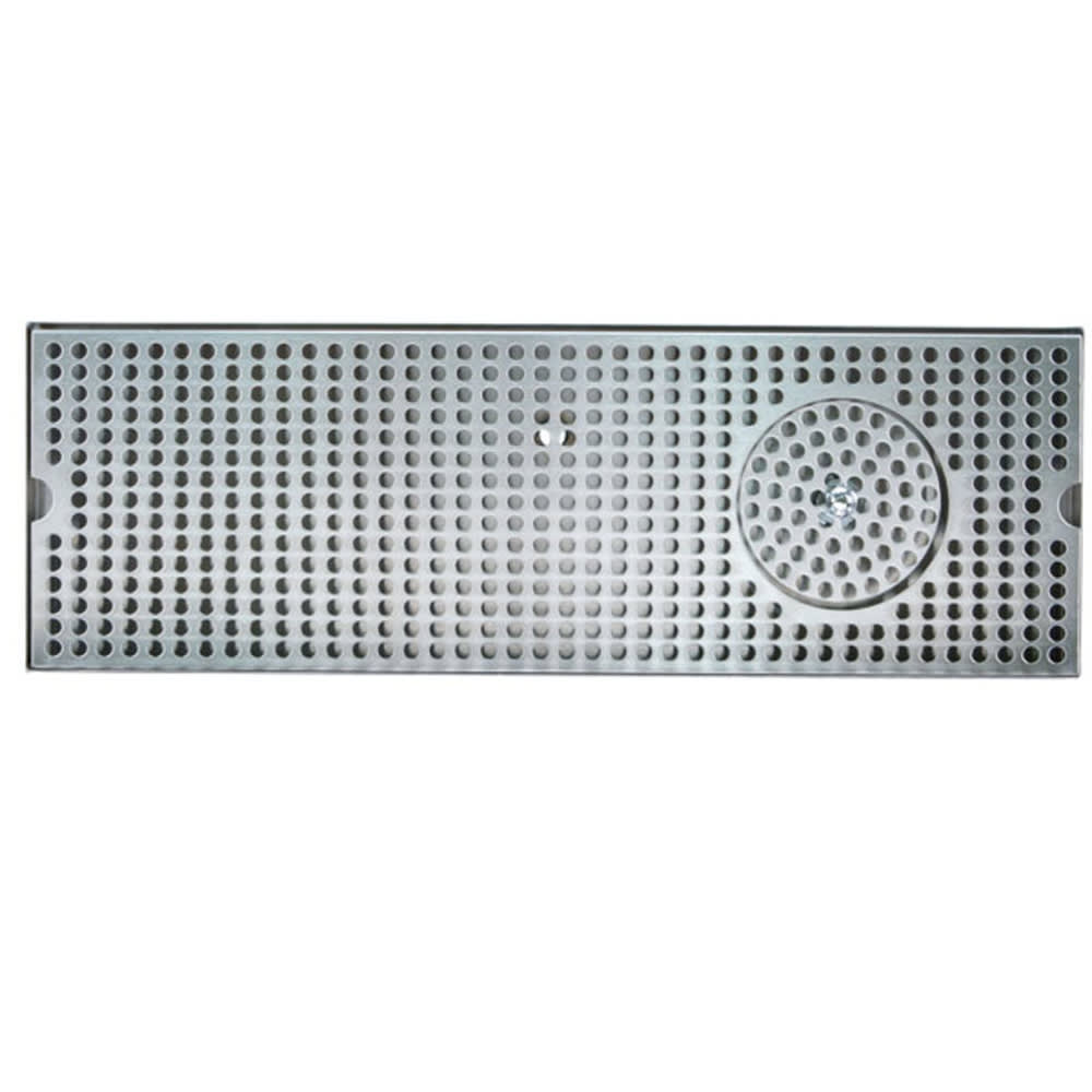 Micro Matic DP-120D-20GR Surface Mount Drip Tray Trough w/ 1/2" Drain - 20"W x 5"D, Stainless Steel