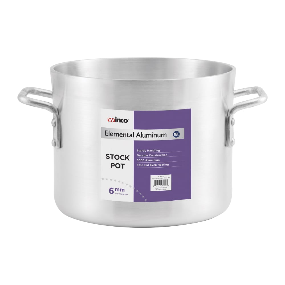 080-ALHP20 20 qt Aluminum Stock Pot