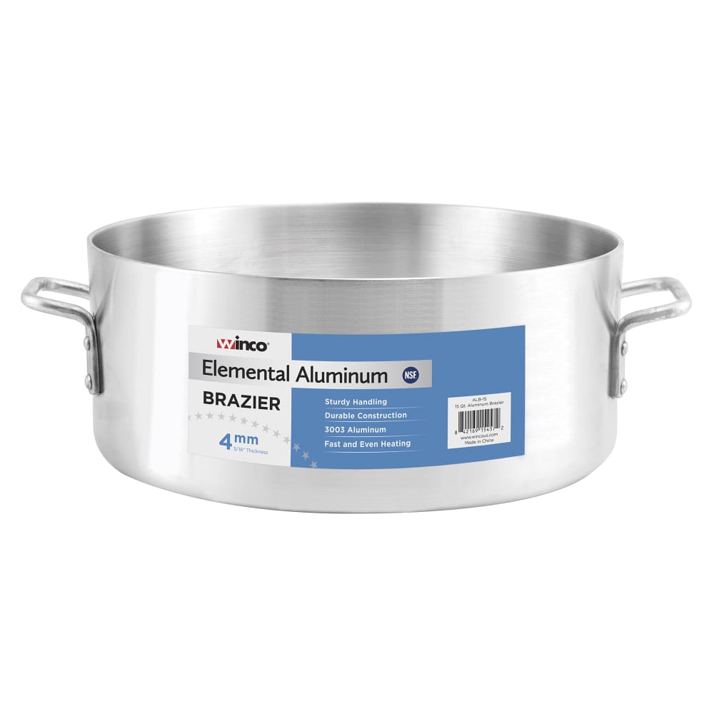080-ALB15 15 qt Elemental Brazier, Aluminum