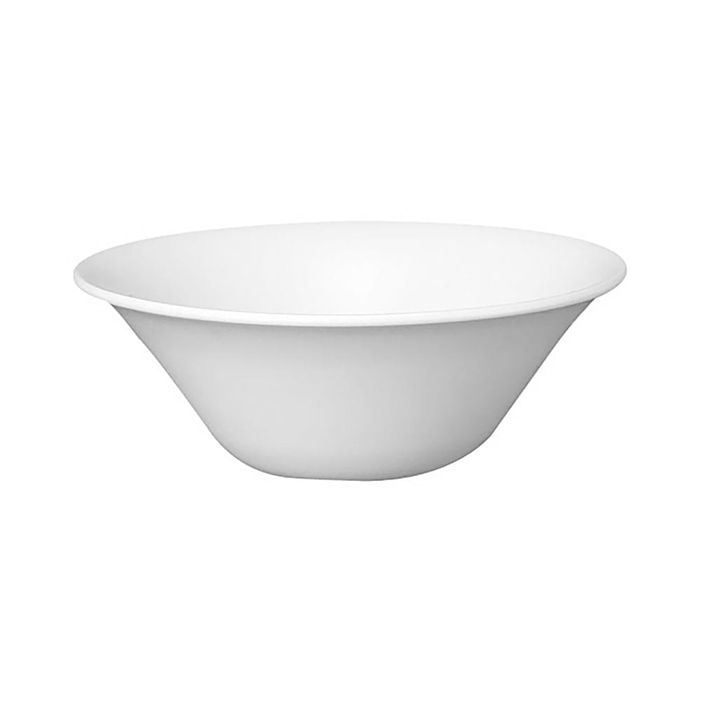 893-WHSBM1 28 oz Round Mediterranean Salad Bowl - Ceramic, White