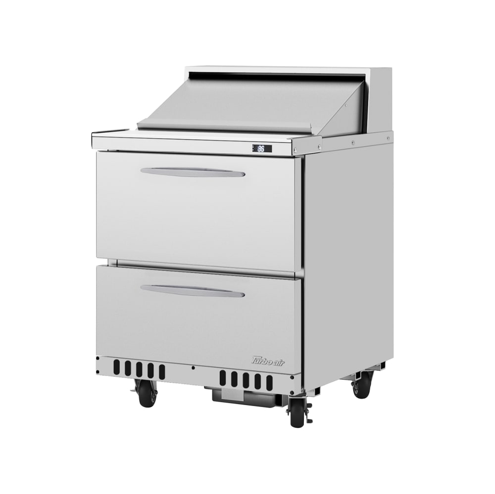 083-PST28D2FBN 27 1/2" PRO Series Sandwich/Salad Prep Table w/ Refrigerated Base, 115v