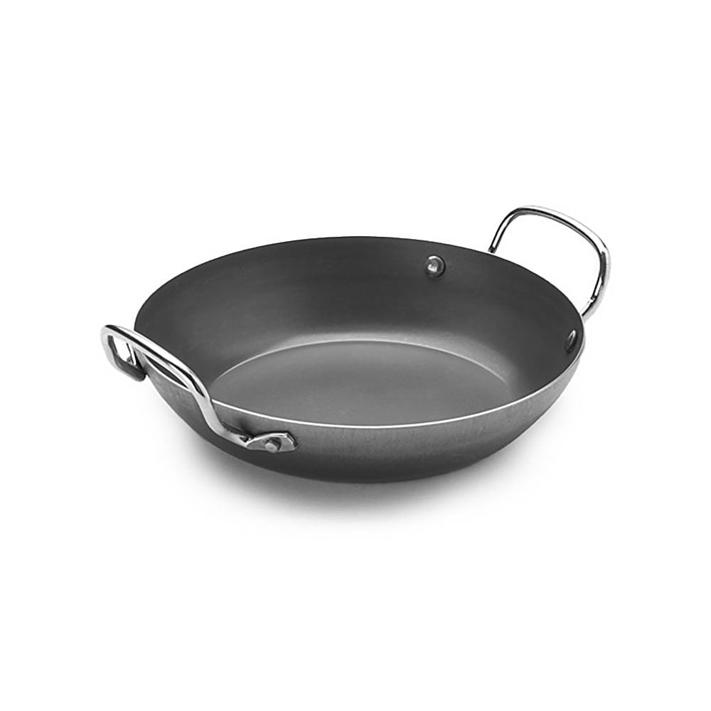 166-BSPP8 9 1/2" Black Steel Paella Pan