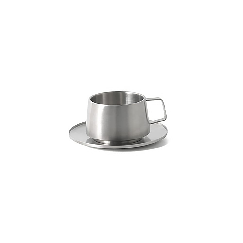 872-DCS074BSS23 4 1/4" Round Bevel™ Saucer - Stainless Steel