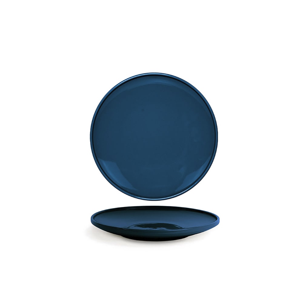 872-DSP047BLP22 7 1/2" Round Bevel™ Plate - Porcelain, Lapis