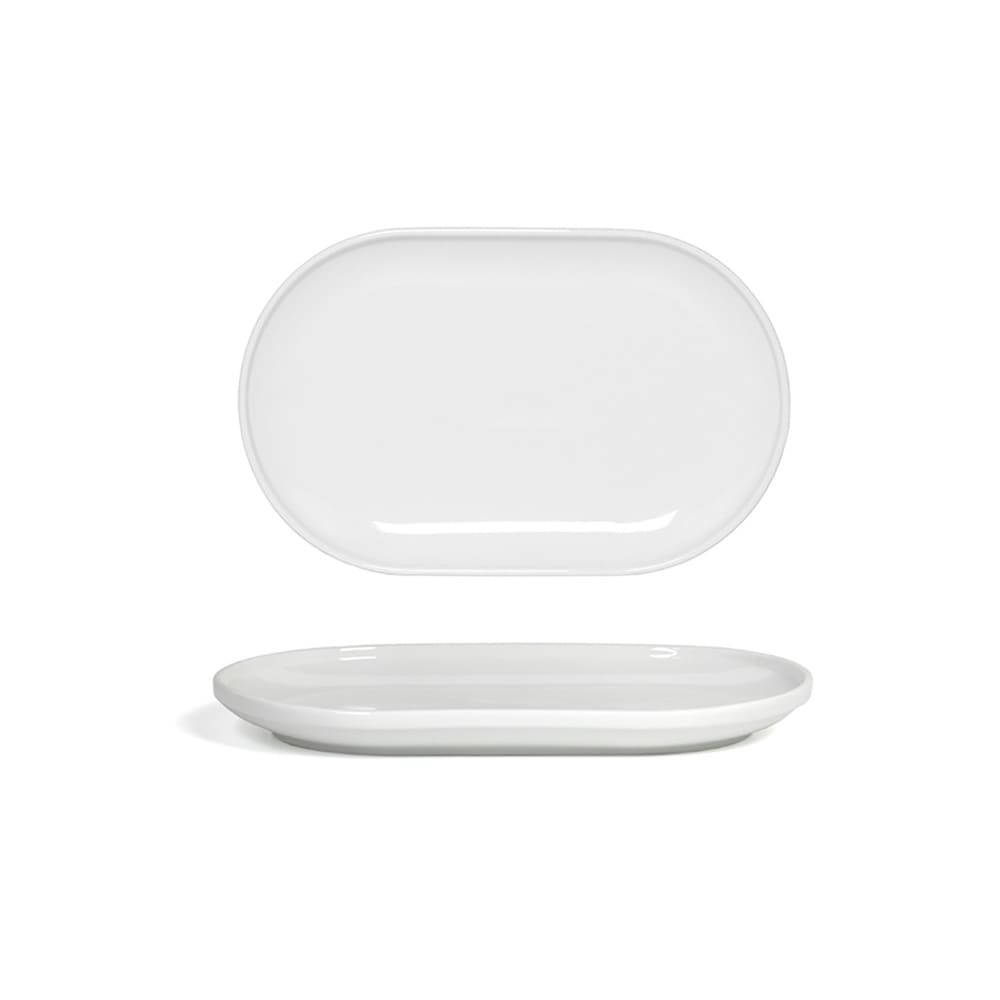 872-DSU011WHP22 Oval Bevel™ Plate - 11" x 7", White