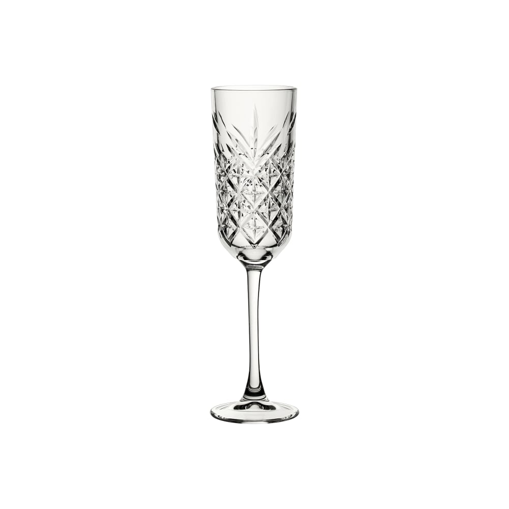 706-P440356 6 oz Pasabahce Timeless Vintage Champagne Flute Glass