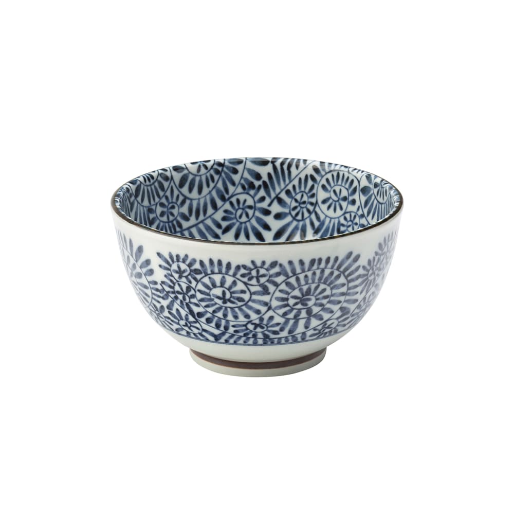 706-UCT7067 5" x 3”H Round Utopia Botany Bowl - Porcelain, Blue