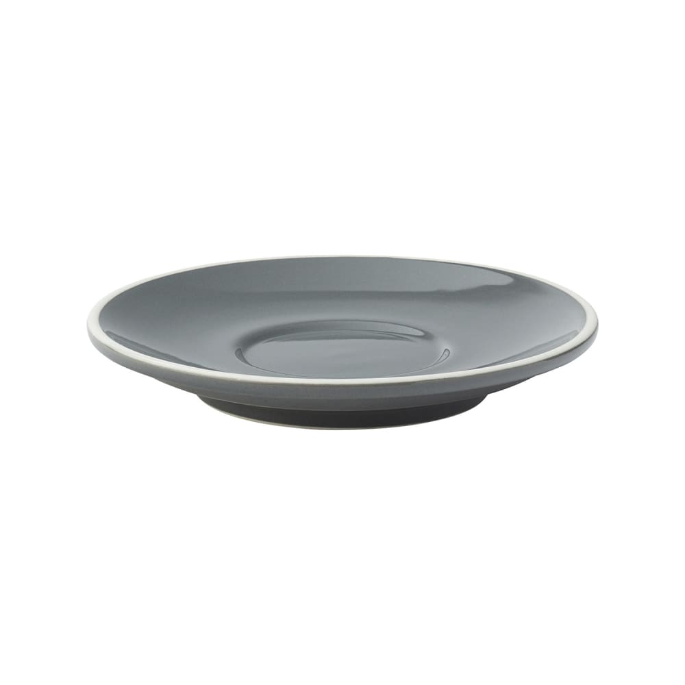 706-UCT8122 6" Round Utopia Barista Saucer - Porcelain, Gray