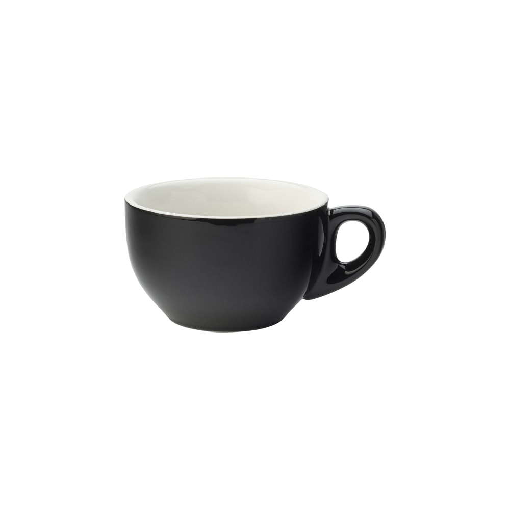 706-UCT8090 10 oz Utopia Barista Latte Cup - Porcelain, Black
