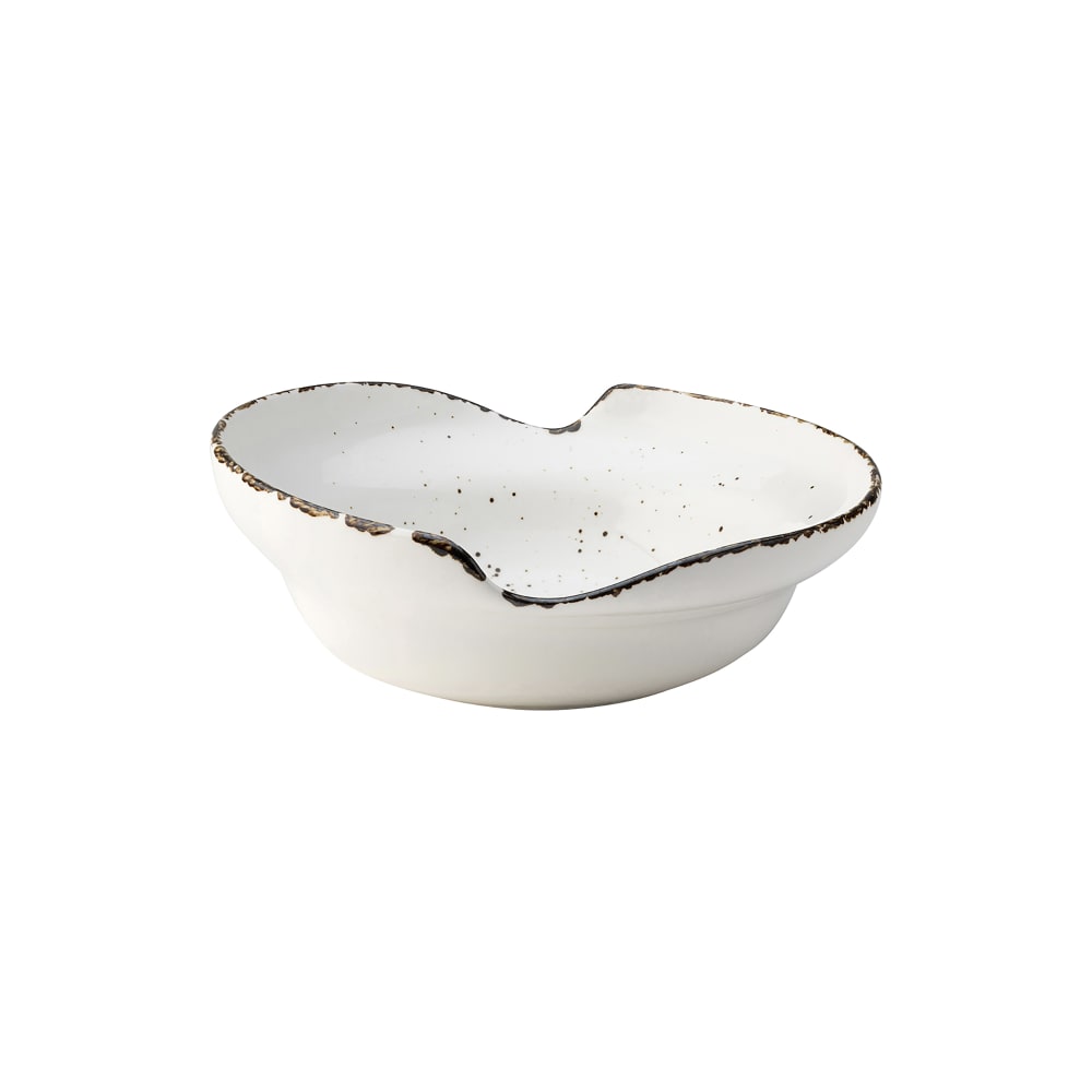 706-UCT9075 8" x 2 3/4" Irregular Utopia Umbra Unique Large Bowl - Porcelain, White