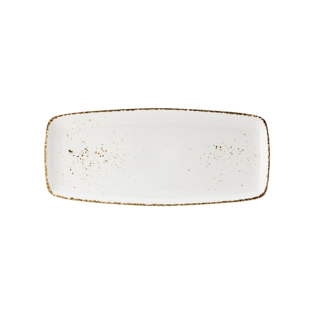 706-UCT9076 17 1/2" x 8" Rectangular Utopia Umbra Platter - Porcelain, White