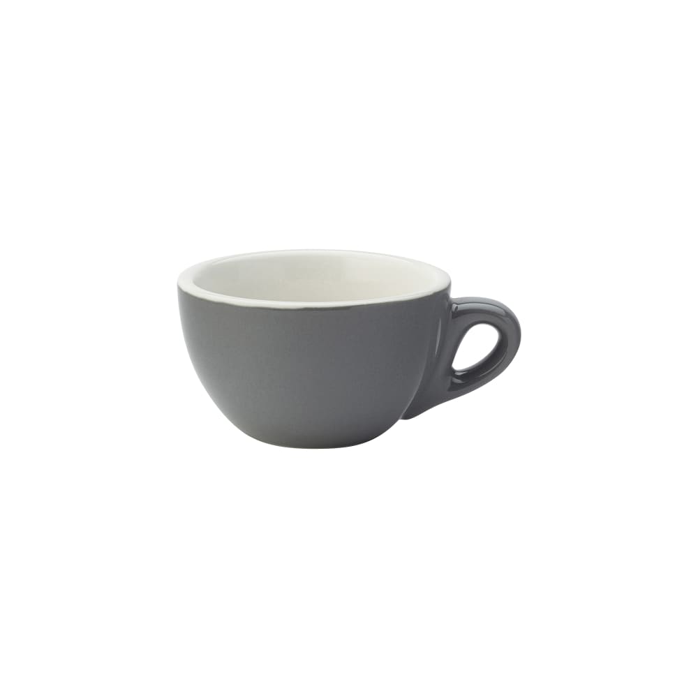 706-UCT8092 7 oz Utopia Barista Cappuccino Cup - Porcelain, Gray