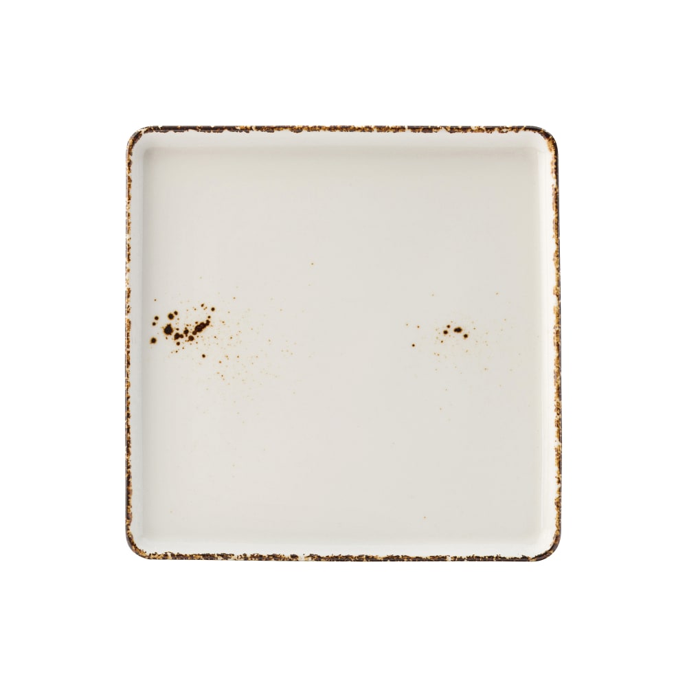 706-UCT9070 7 1/2" Square Utopia Umbra Plate - Porcelain, White