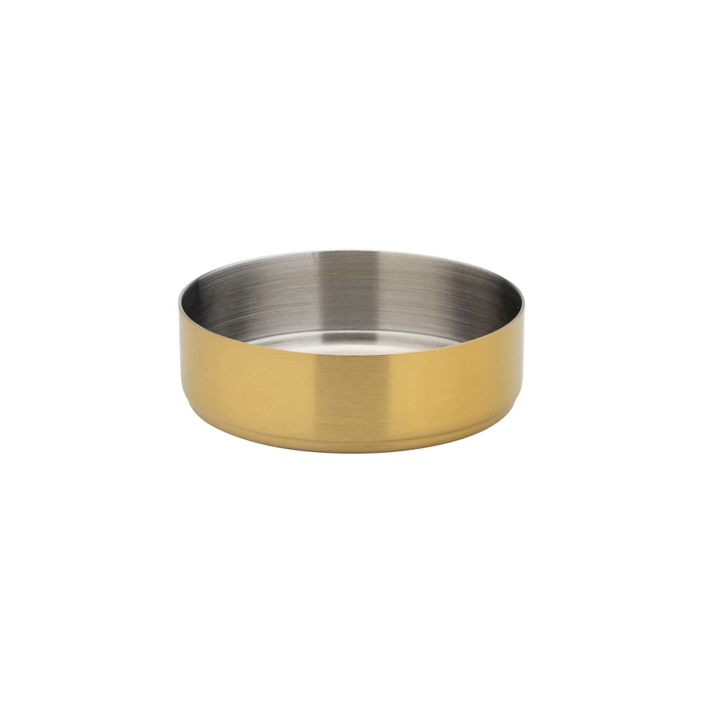 706-UF92115 2 19/20" Utopia Round Dip Pot - Stainless Steel, Brushed Gold