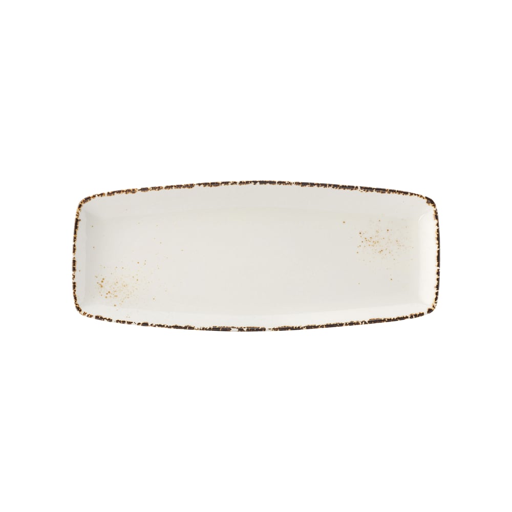 706-UCT9072 12" Utopia Umbra Rectangular Plate - Porcelain, White
