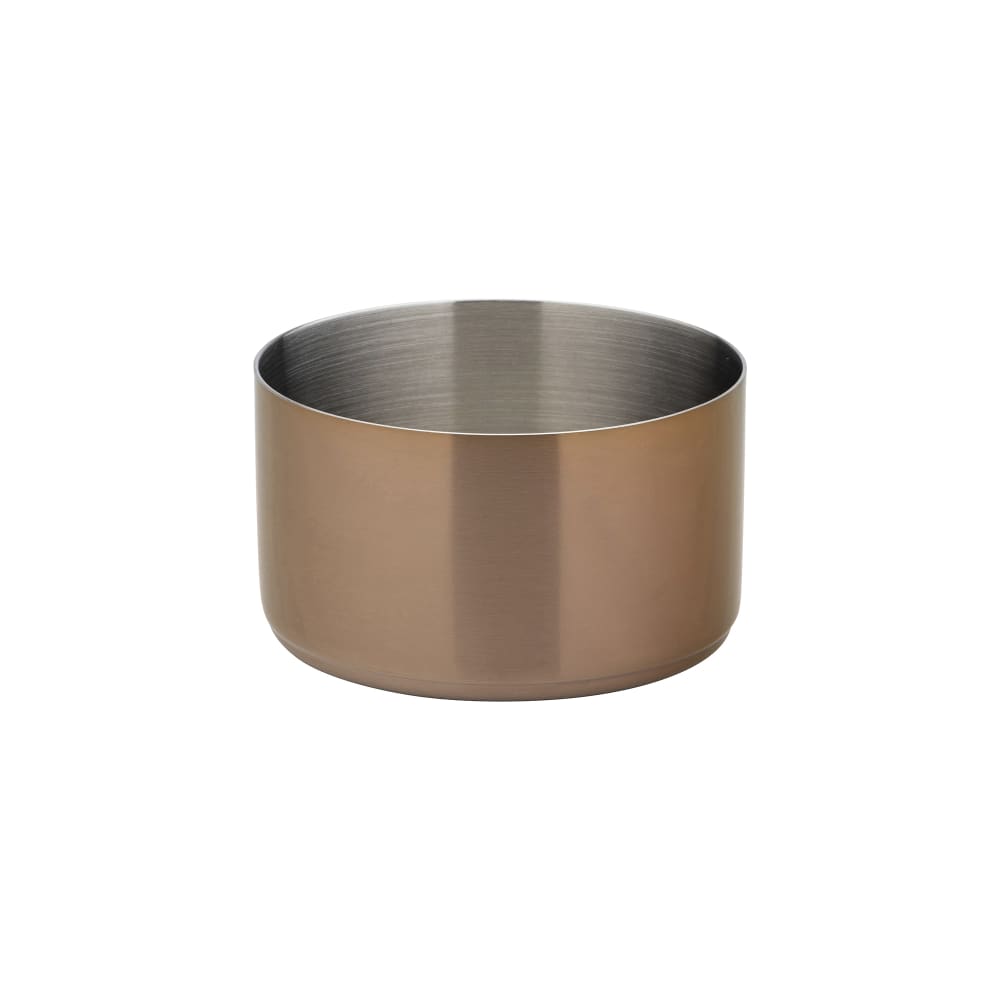 706-UF92106 6 oz Utopia Round Ramekin - Stainless Steel, Brushed Copper