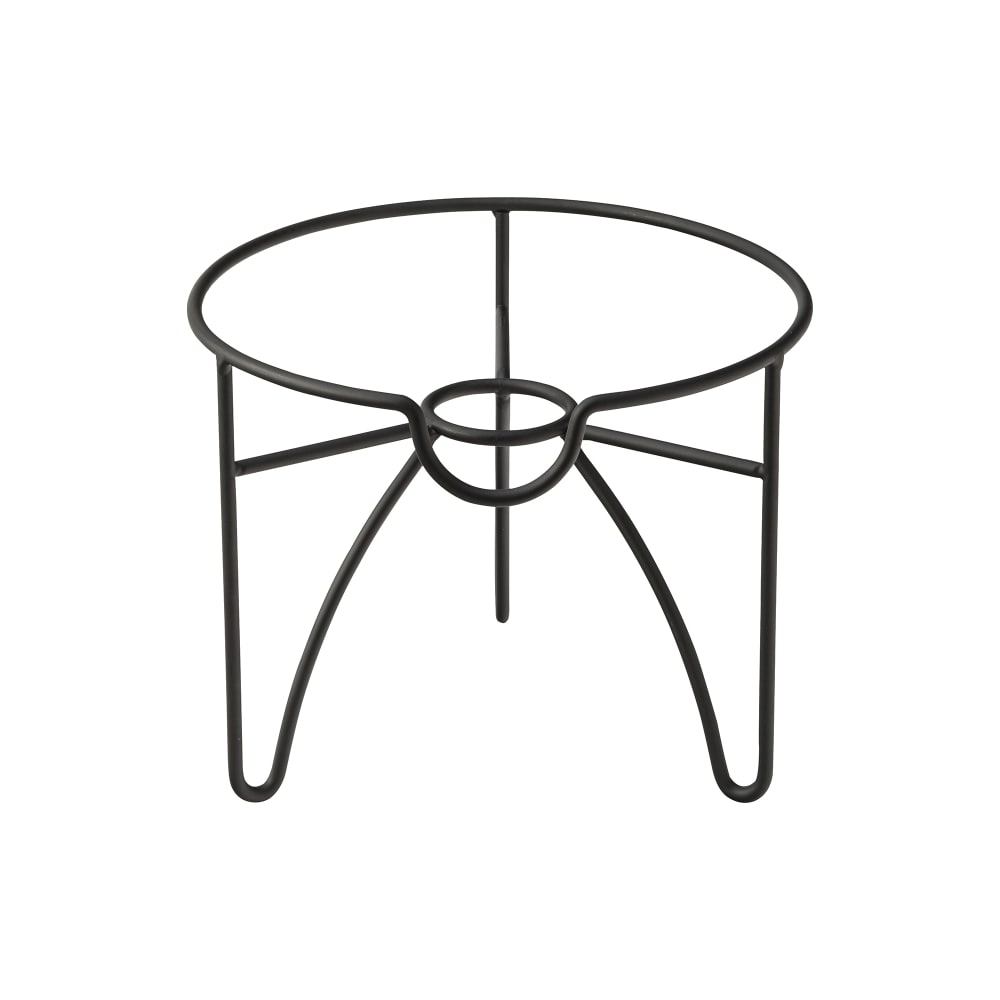 706-UR90135 6 7/10" Utopia Nantucket Drink Dispenser Stand - Stainless Steel, Black