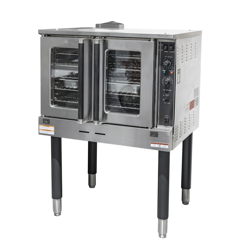 693-BDCOF60NG Single Full Size Natural Gas Convection Oven - 60,000 BTU